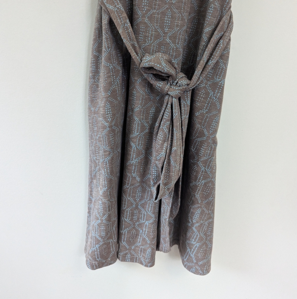 Toad&Co Cue Cafe Wrap Organic‎ Cotton Patterned Dress - Picture 7 of 12
